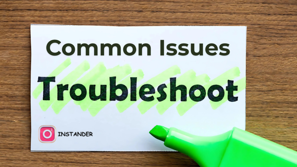common issues troubleshoot